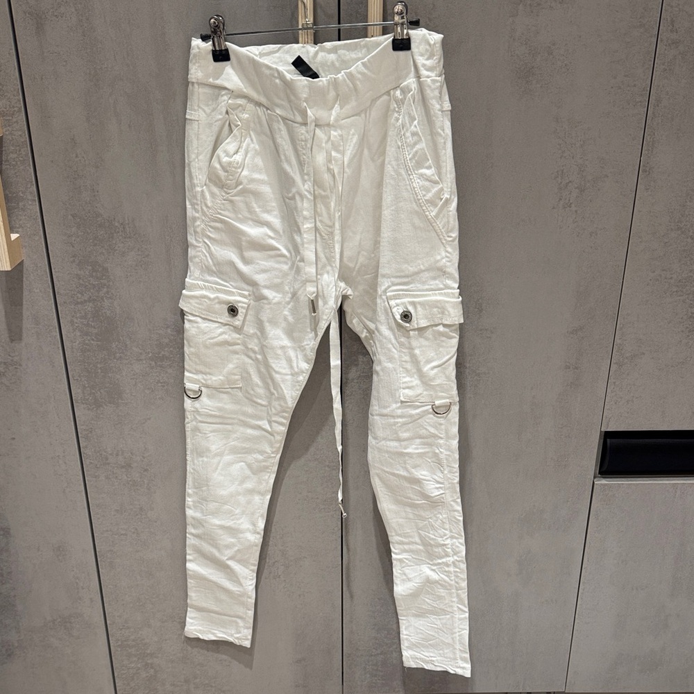 Stylish White Cargo Pants for Women